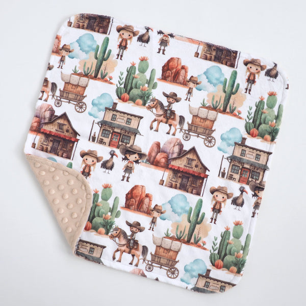 Mini Minky Blanket West Adventure