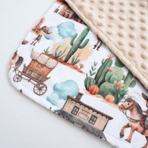 Mini Minky Blanket West Adventure