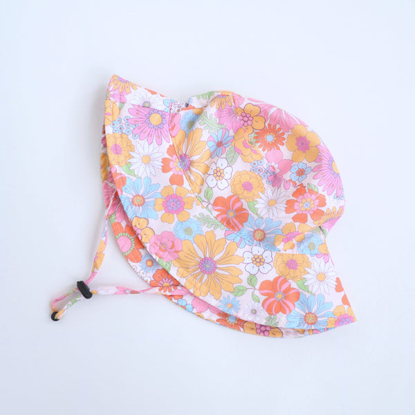 Baby & Kids Sun Hat - Retro Floral