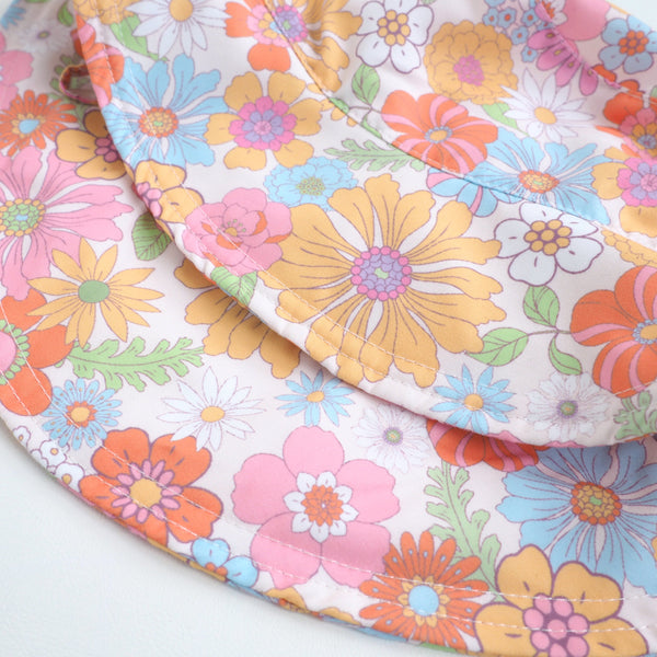 Baby & Kids Sun Hat - Retro Floral