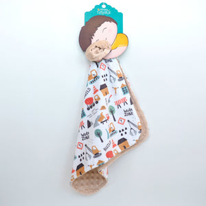 Mini Minky Blanket Little Builder
