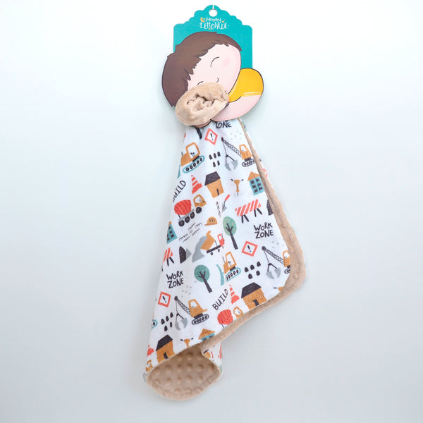 Mini Minky Blanket Little Builder