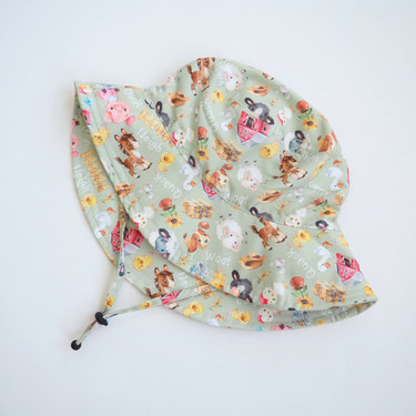 Baby & Kids Sun Hat - Farm Melody - MOOGCO Baby