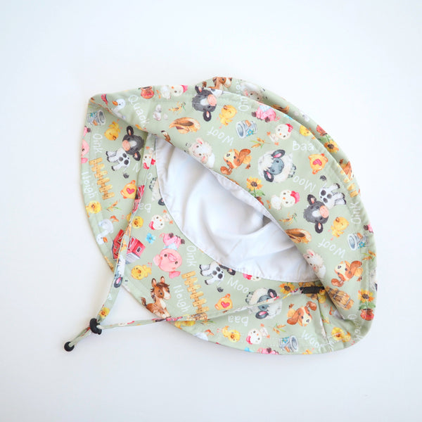 Baby & Kids Sun Hat - Farm Melody