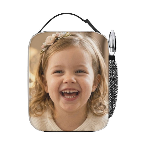 Personalized Photo Insulated Lunch Tote Bag – Upload your Photo & Add your Name