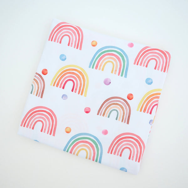 Buttery Soft and Stretchy Swaddle Blanket - Rainbow