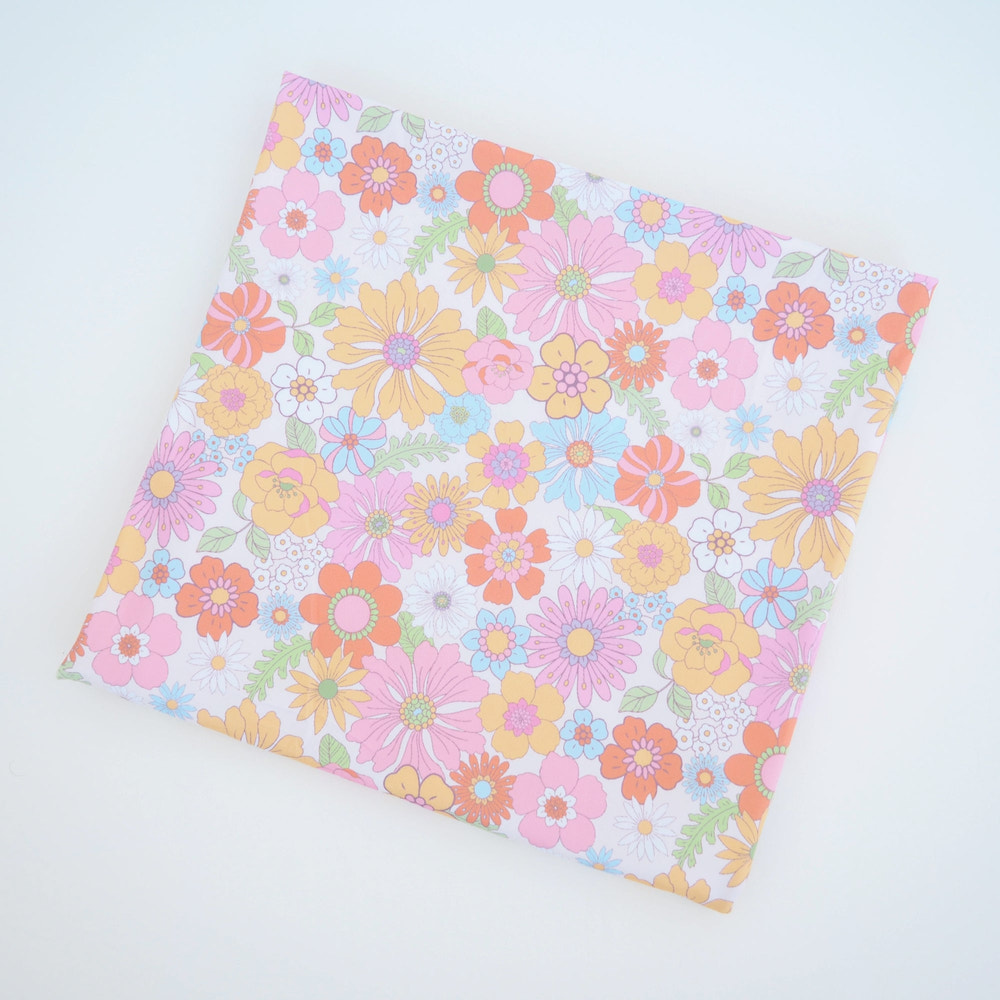Retro Floral Baby Swaddle Blanket - MOOGCO Baby