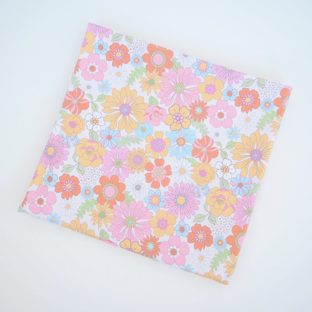 Buttery Soft and Stretchy Swaddle Blanket - Retro Floral