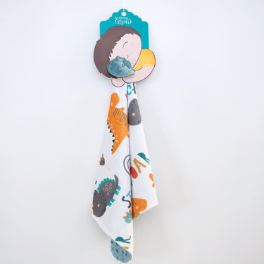 Mini Minky Blanket Dinoland Blue