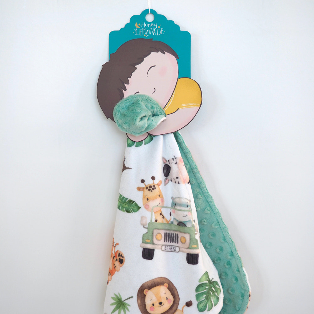 Mini Minky Blanket Safari - MOOGCO Baby