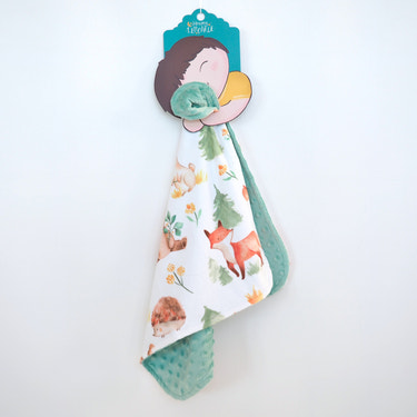 Mini Minky Blanket Forest Friends