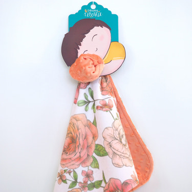 Mini Minky Blanket Botanical Floral - MOOGCO Baby