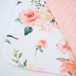 Mini Minky - Peach Floral