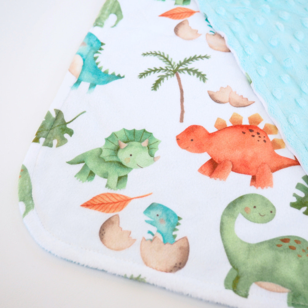 Mini Minky Blanket Dino