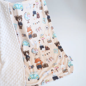 Baby & Toddler Minky Blanket - World Explorer