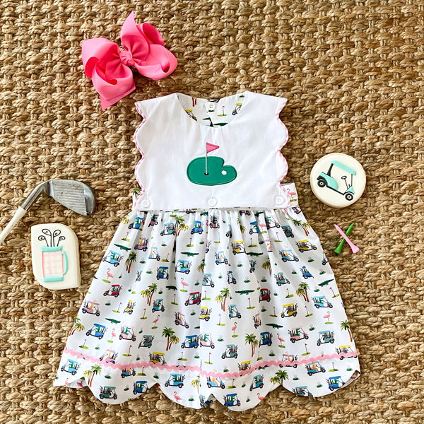 The Palms Reversible Golf Dress - MOOGCO Baby