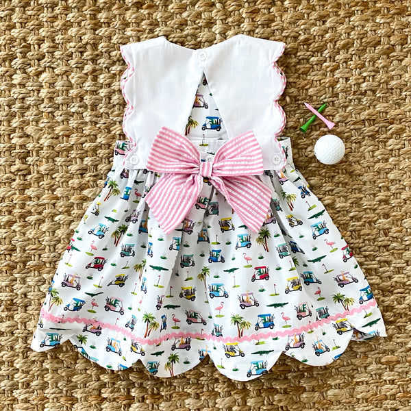 The Palms Reversible Golf Dress - MOOGCO Baby