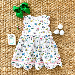 The Palms Reversible Golf Dress - MOOGCO Baby