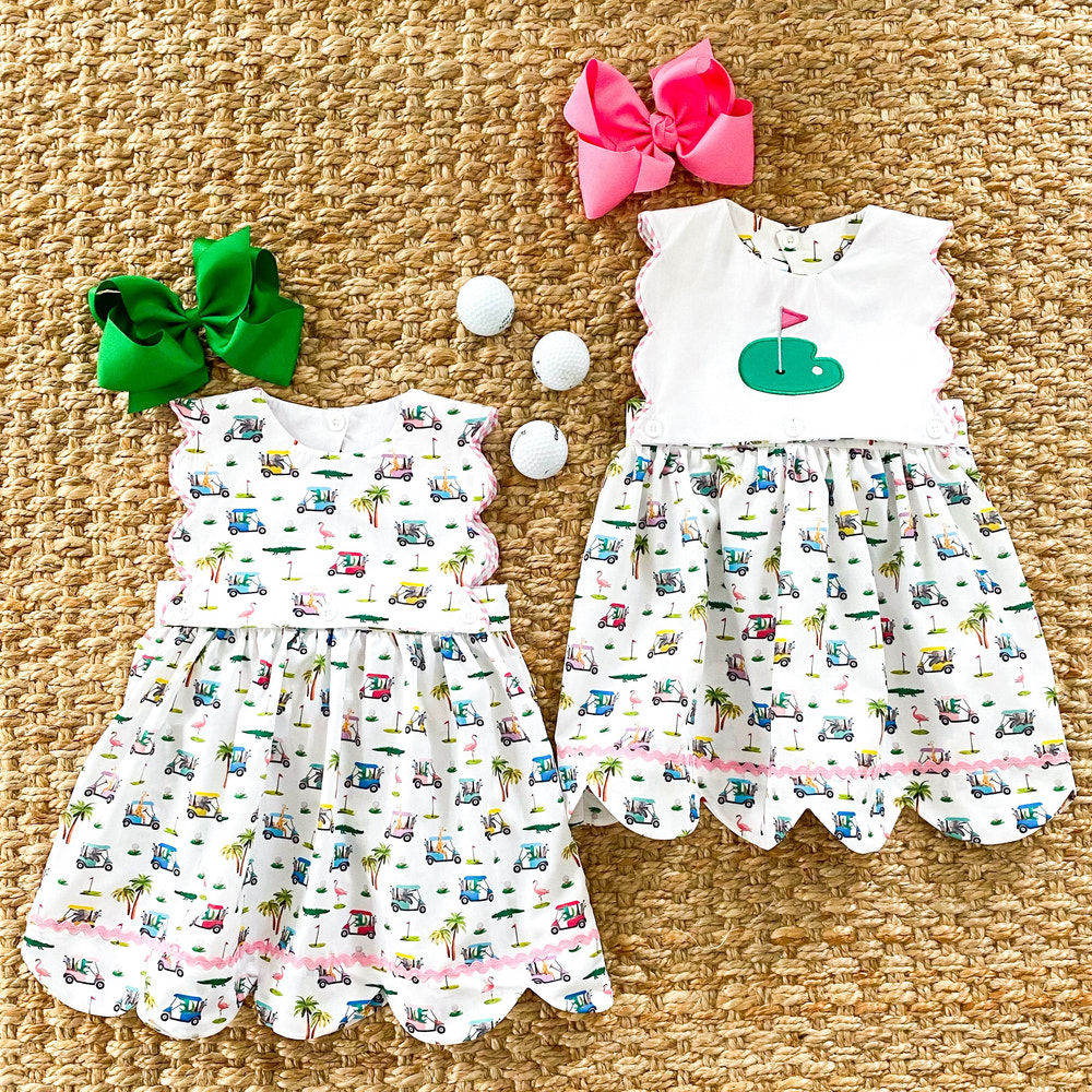 The Palms Reversible Golf Dress - MOOGCO Baby