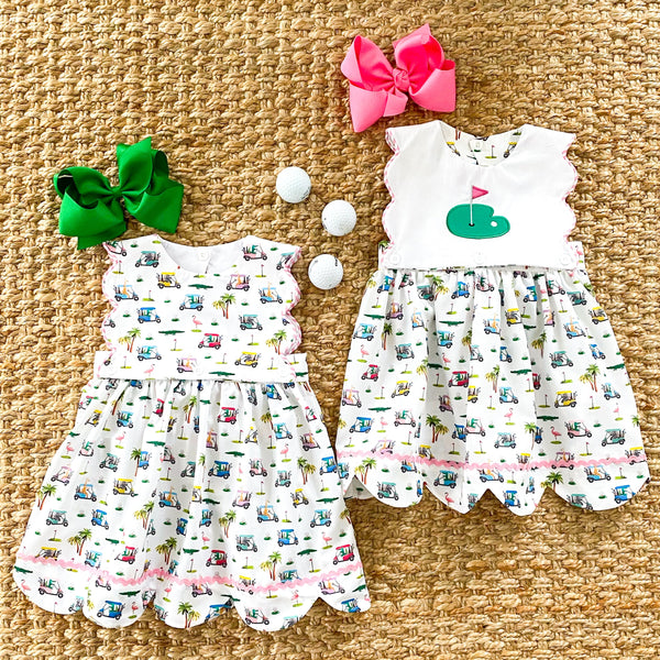 The Palms Reversible Golf Dress - MOOGCO Baby