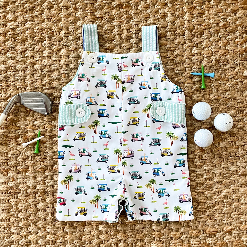 Reversible The Palms Golf Jon Jon - MOOGCO Baby