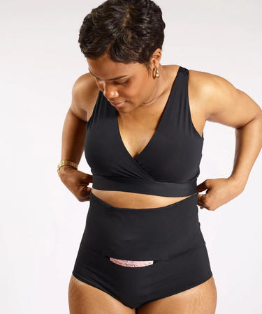 Nyssa Below-the-Belt Recovery Set Classic Black postpartum kit