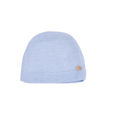 PETIT SWEENY | Boys Blue Organic Cotton Knit Hat - MOOGCO Baby