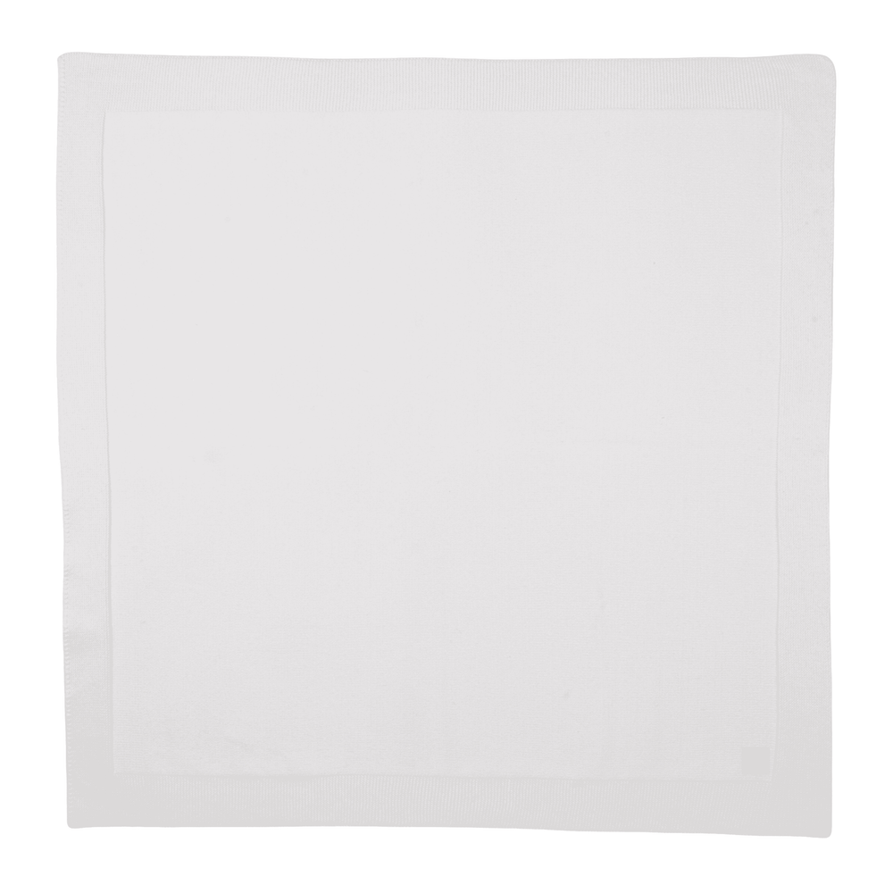 PETIT SWEENY | Baby White Organic Cotton Knit Blanket