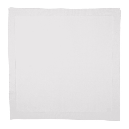 PETIT SWEENY | Baby White Organic Cotton Knit Blanket