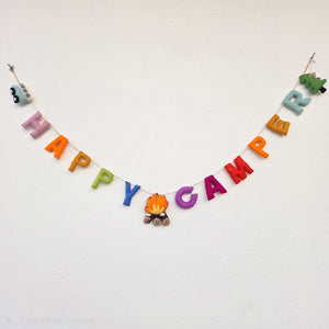 Felt Garland - Happy Camper