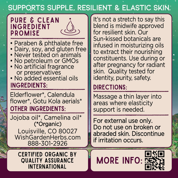 Pregnant Belly Skin Elasticity Oil in a bottle, showcasing its nourishing formula for expecting mothers.