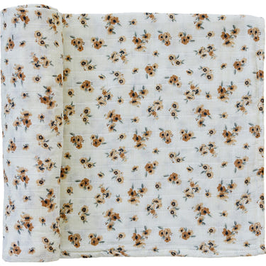 Autumn Bloom Muslin Swaddle Blanket - MOOGCO Baby