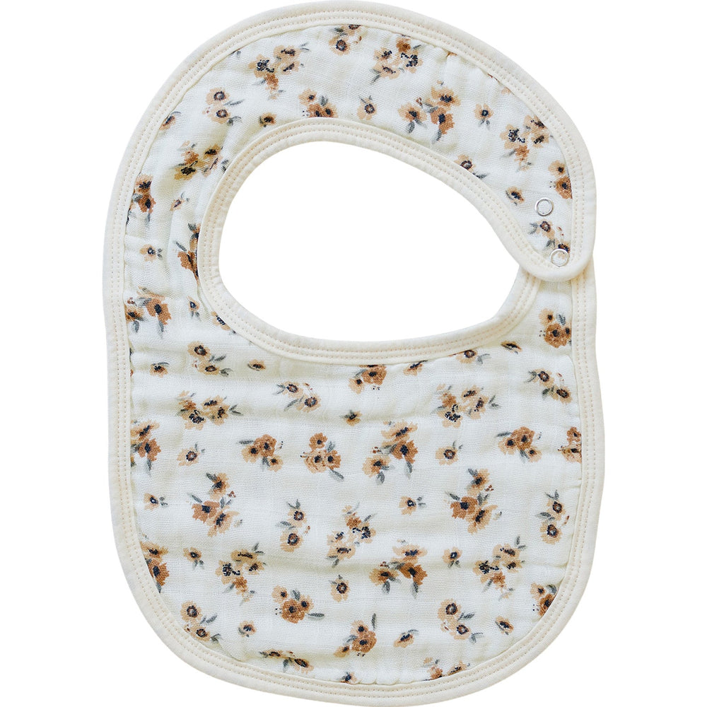 Autumn Bloom Classic Muslin Bib