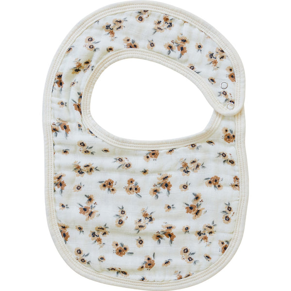 Autumn Bloom Classic Muslin Bib