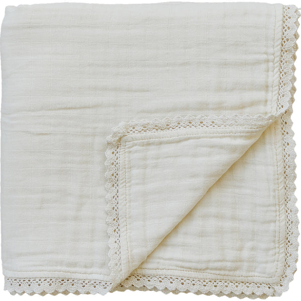 Cream Lace Muslin Quilt