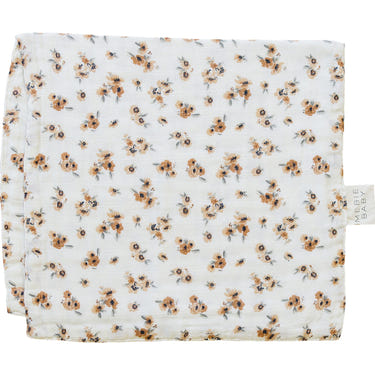 Autumn Bloom Muslin Burp Cloth - MOOGCO Baby