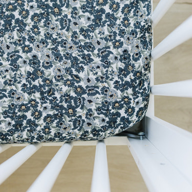 Liberty Floral Muslin Crib Sheet - MOOGCO Baby