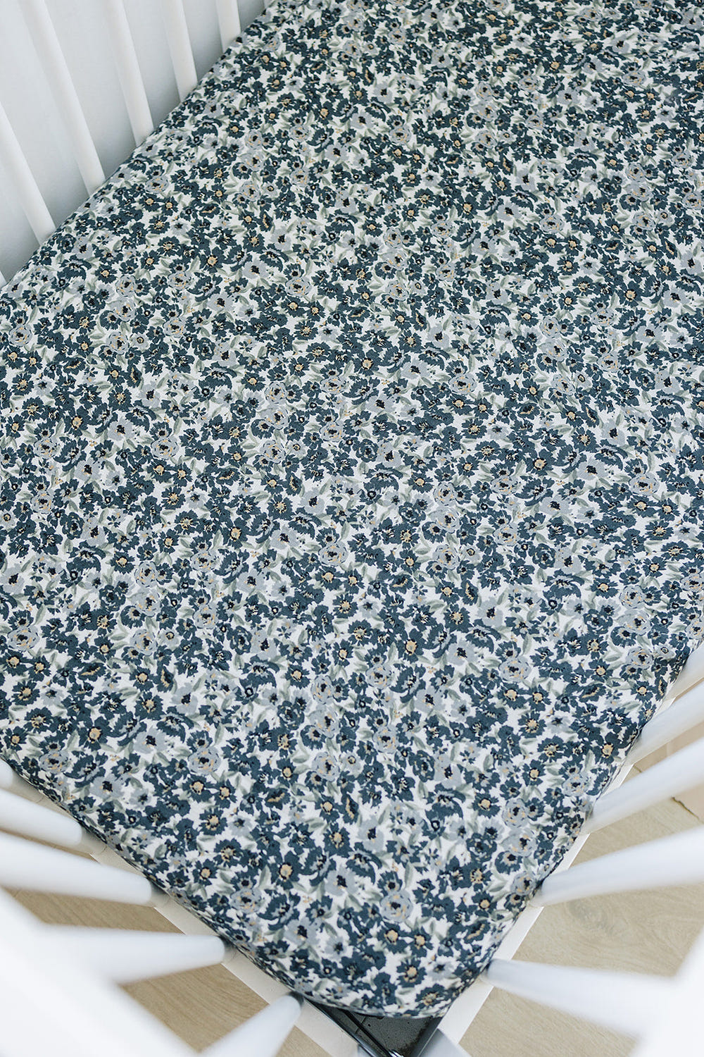 Liberty Floral Muslin Crib Sheet - MOOGCO Baby