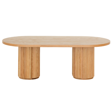 Fluted Oval Kids Table – Solid European Oak Activity Table