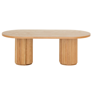 Fluted Oval Kids Table – Solid European Oak Activity Table