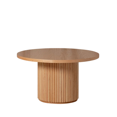 Fluted Round Kids Table – Solid European Oak Activity Table