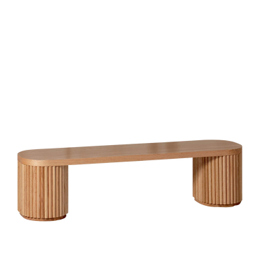 Fluted Bench – Solid European Oak