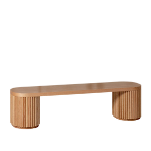 Fluted Bench – Solid European Oak