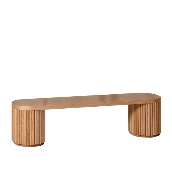 Fluted Bench – Solid European Oak