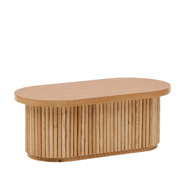 Mini Fluted Coffee Table – European Oak Kids Playroom Table