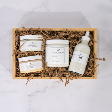 "Pregnancy Survival Kit for moms, featuring essential items for comfort and support during pregnancy."