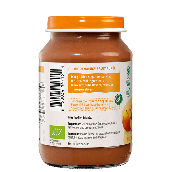 Holle Organic Baby Food Jar - Apple & Plum - 12 Jars