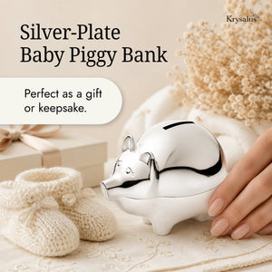 Krysaliis Silver-plate Piggy Baby Bank