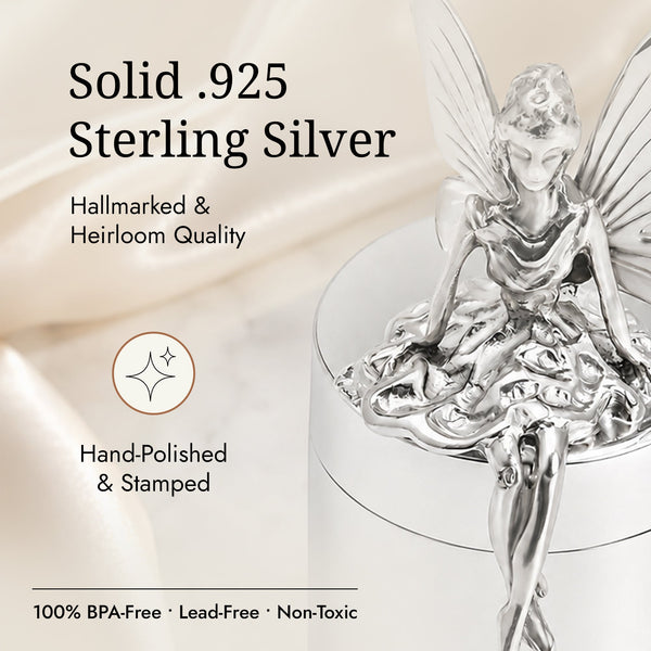 Sterling Silver Tooth Fairy Keepsake Box by Krysaliis
