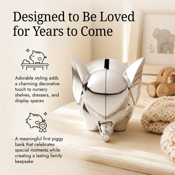 Krysaliis Silver-plate Elephant Baby Bank